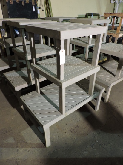 Patio Set - Coffee Table 43" X 24" and Two Side Tables 24" Square