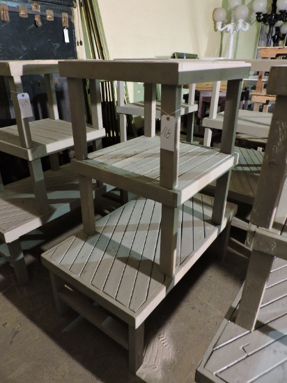 Patio Set - Coffee Table 43" X 24" and Two Side Tables 24" Square