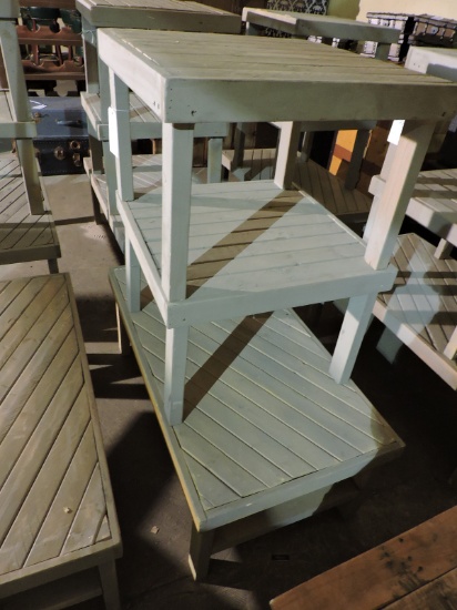 Patio Set - Coffee Table 43" X 24" and Two Side Tables 24" Square