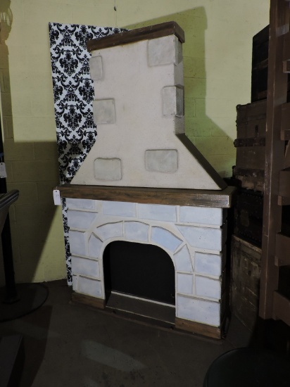Faux FIRE PLACE & CHIMNEY -- Approx. 53" Wide
