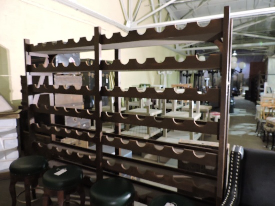 Wooden WINE RACK - Oversized, Holds 84 Bottles