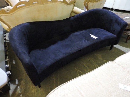 Black Microfiber Sofa - Modern -- Approx. 76" Wide X 31" Deep X 30" Tall
