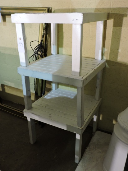 Set of 3 Outdoor Side Tables -- 24" Square X 18" Tall