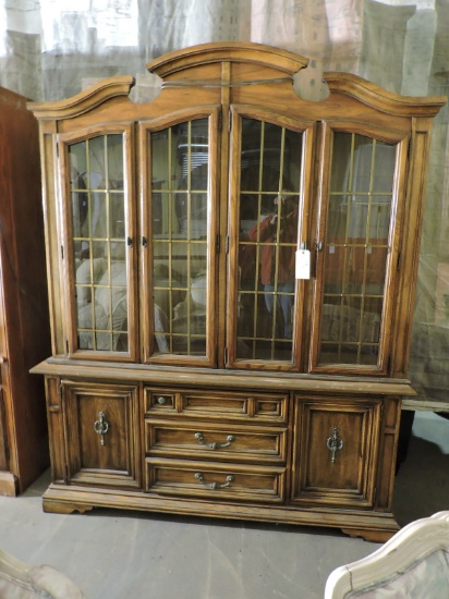 Medierranean 2-Piece China Cabinet - Approx 68" Wide X 84" Tall