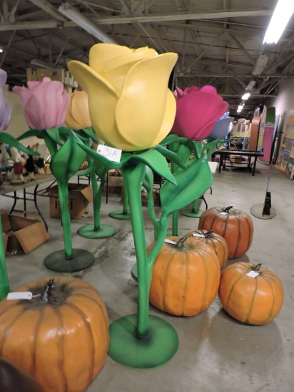 Huge Yellow Flower Statue