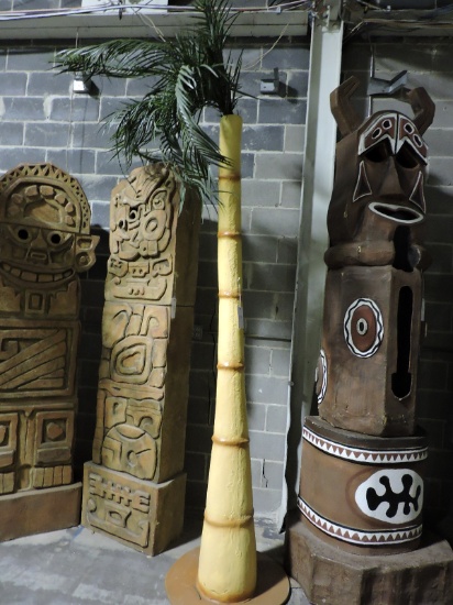 Faux Palm Tree - Fiberglass Construction -- Approx. 98" Tall