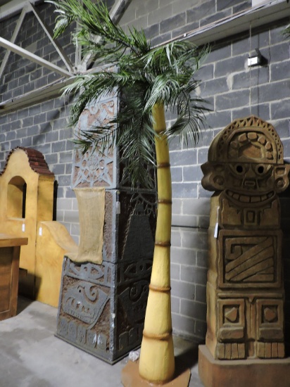 Faux Palm Tree - Fiberglass Construction -- Approx. 98" Tall