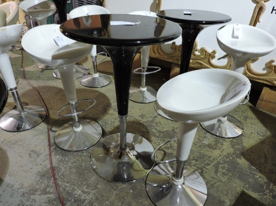 Modern Adjustable Height Table & 2 Stools