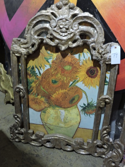 Framed Van Gogh Print - Approx. 49" Tall