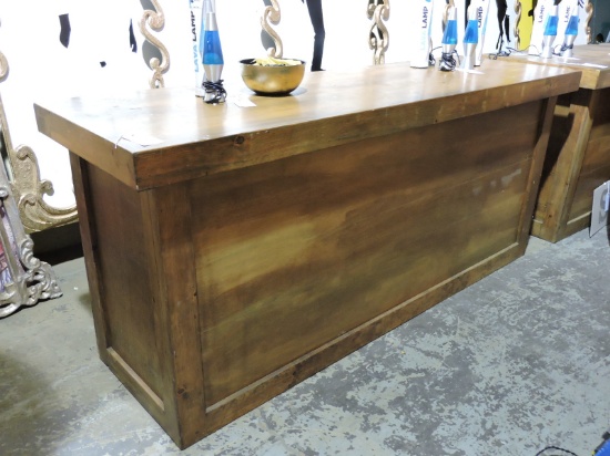 All Wood Cantina BAR - with Rear Shelving