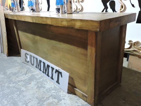 All Wood Cantina BAR - with Rear Shelving