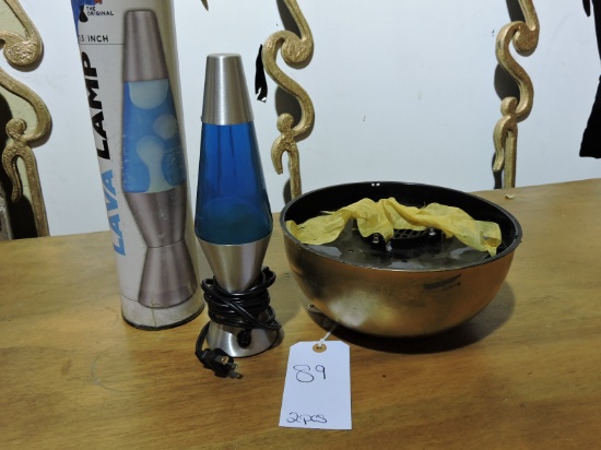 Lava Lamp & Faux Fire Blower
