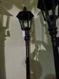 Single Light Lamp Post - Metal Constuction - Works! - Approx 106