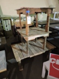 Rustic Outdoor Furniture - Coffee Table & 2 Side Tables