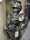 Faux SUIT OF ARMOR Statue on Base