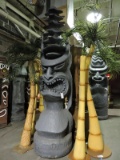 Giant Hawaiian TIKI GOD STATUE - On Wheels - Nearly 12 Feet Tall