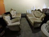 Victorian Style Sofa, Love Seat & Chair Set (3 total pieces)