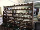 Wooden WINE RACK - Oversized, Holds 84 Bottles