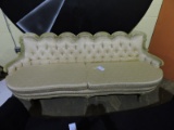 Beige Victorian Style Sofa -- Approx. 91