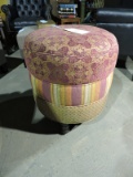 Designer Style Cylinder Ottoman