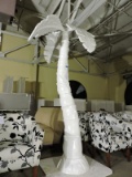 White Faux Decorative Palm Tree - Fiberglass Construction