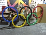 Faux OLYMPIC RINGS Sign - Approx. 92