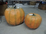 GIANT Faux PUMPKINS - Pair