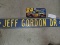 JEFF GORDON' - Street Sign and License Plate
