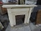 FAUX BRICK AND WOOD FIREPLACE / Approx. 43