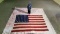 AMERICAN FLAG - Vintage / Tattered / 12' Wide X 8' Tall