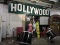 Famous HOLLYWOOD SIGN & 2 Working Prop SPOTLIGHTS