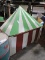 FAUX CIRCUS / CARNIVAL TENT - Folds Up / Wood Construction