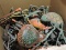 Box of Approx. 10 Paper Mache Spiders in Various Condition