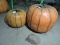 Pair of Faux Pumpkins / Fiberglass - 26