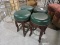 Lot of 4 VINTAGE LOW BAR STOOLS / Approx. 24