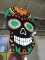 Giant DAY OF THE DEAD Hanging Skull Art -- Approx. 69
