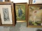 Lot of 3 VINTAGE FRAMED PICTURES - See Photos