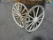 Pair of WAGON WHEELS - One Real / One Prop