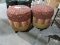 Bright Funky Ottoman / Set of 2 / Approx 22