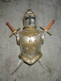 REPLICA COAT OF ARMS with Helmet, Chest Plate and Swords