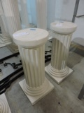 Pair of FLUTED COLUMN PEDESTALS - Approx. 29