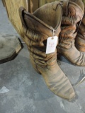 GIANT FAUX COWBOY BOOT PLANTER -- Approx. 23