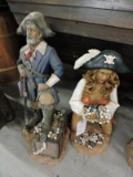 Pirate Couple - Pair of Statues