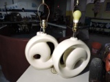 Pair of Ceramic Mid-Century Modern Lamps