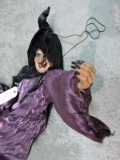 Hanging Witch Doll / Purple Dress / Approx. 32