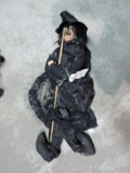 Hanging Witch Doll / Black Dress / Approx. 32