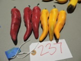 Lot of PROP CHILI PEPPERS - Approx. 6