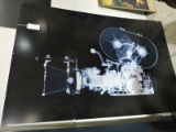 X-Ray of a Cinematographers Film Camera - On Plexiglass