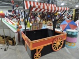 Carnival / Circus Wagon Themed Booth / 3-Sided with Canopy