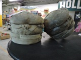 Set of 2 Unpainted HAMBURGER PROPS - Approx. 10